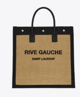 Yves Saint Laurent RIVE GAUCHE NS SHOPPING BAG IN COTTON 9E1070 Beige