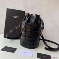 Yves Saint Laurent IN CROCODILE EMBOSSED LACQUERED LEATHER AND LAMBSKIN Y677825 black Yves Saint Laurent IN CROCODILE EMBOSSED LACQUERED LEATHER AND LAMBSKIN Y677825 black