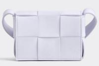 Bottega Veneta CASSETTE Mini intreccio leather cross body bag 666688 MIRTH WASHED