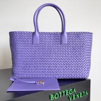 Bottega Veneta Large intreccio leather tote bag 608811 Purple