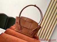 Bottega Veneta Original Weave Leather Arco Top Handle Bag 70013 Brown
