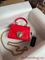 Dolce & Gabbana Origianl Leather Shoulder Bag 4011 red