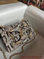Dolce & Gabbana Origianl serpentine Leather Shoulder Bag 4006 2 brown