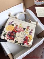 Dolce & Gabbana SICILY Bag Calfskin Leather 4136 3 white