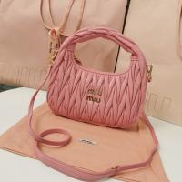 Miu Miu Wander Matelasse Original Sheepskin Bag 5BC125 Pink