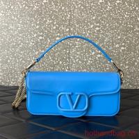 VALENTINO GARAVANI Loco Calf leather bag 2B0K30 Sapphire blue