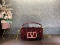 VALENTINO MINI LOCO Imitation crystal handbag K53M 1