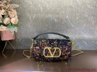 VALENTINO MINI LOCO Imitation crystal handbag K53M 5