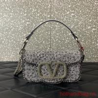 VALENTINO V logo MINI LOCO bag 5032C Silver