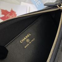 Chanel CLUTCH WITH CHAIN Iridescent Metallic Lambskin & Black