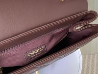 Chanel Matelasse Chain Shoulder Bag LambSkin Bordeaux Wine Red