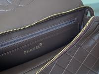 Chanel Lambskin Quilted XL Jumbo Single Flap Brown