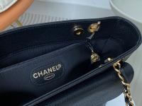 Chanel Caviar Flap Shoulder Bag Black