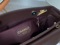 Chanel Caviar Flap Shoulder Bag Brown