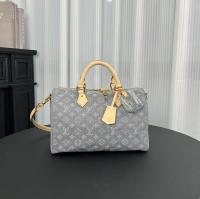 LV new SPEEDY SOFT 30 denim denim series Grey