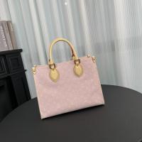 LV new "tote bag" denim denim collection Pink