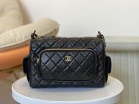 CHANEL 24K camera wrapped in oil wax sheepskin leather