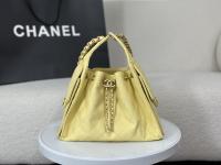 CHANEL Fine grained caviar calf leather 25C Yellow