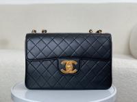 CHANEL Vintage Vintage Series Single Cap Chain Bag Black