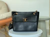 CHANEL Vintage Original Sheepskin Collection Black