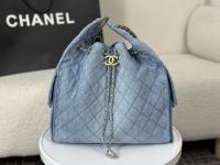 CHANEL 25C Hobo Underarm Bag Blue
