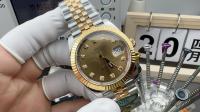 Rolex Datejust 41 126333 41mm Two Tone Champagne Diamond Dial Jubilee