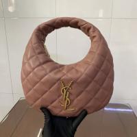 Saint Laurent Le 5 A 7 Small Embossed Suede Hobo Bag Saint Laurent Le 5 A 7 Small Embossed Suede Hobo Bag