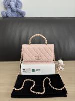 Chanel Shiny Caviar Quilted Strass CC Wallet On Chain WOC Pink Chanel Shiny Caviar Quilted Strass CC Wallet On Chain WOC Pink