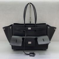 Balenciaga black medium Bel Air Carry All calfskin handbag